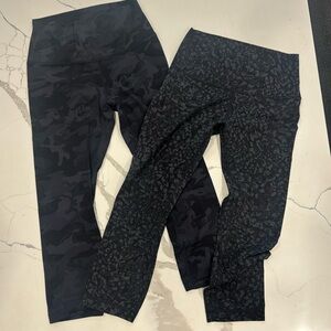 2 pair Lululemon Align 28” leggings